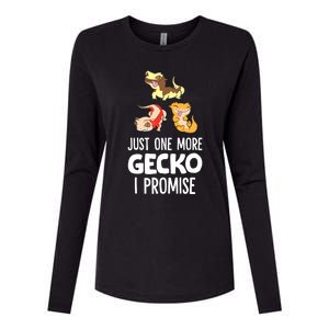 Just One More Crested Gecko I Promise Crested Gecko Owner Womens Cotton Relaxed Long Sleeve T-Shirt