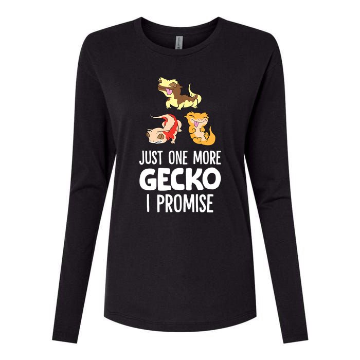 Just One More Crested Gecko I Promise Crested Gecko Owner Womens Cotton Relaxed Long Sleeve T-Shirt