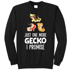 Just One More Crested Gecko I Promise Crested Gecko Owner Sweatshirt