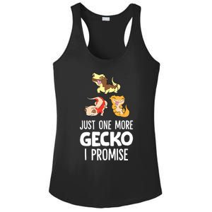 Just One More Crested Gecko I Promise Crested Gecko Owner Ladies PosiCharge Competitor Racerback Tank