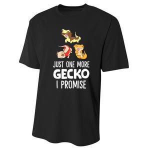 Just One More Crested Gecko I Promise Crested Gecko Owner Performance Sprint T-Shirt