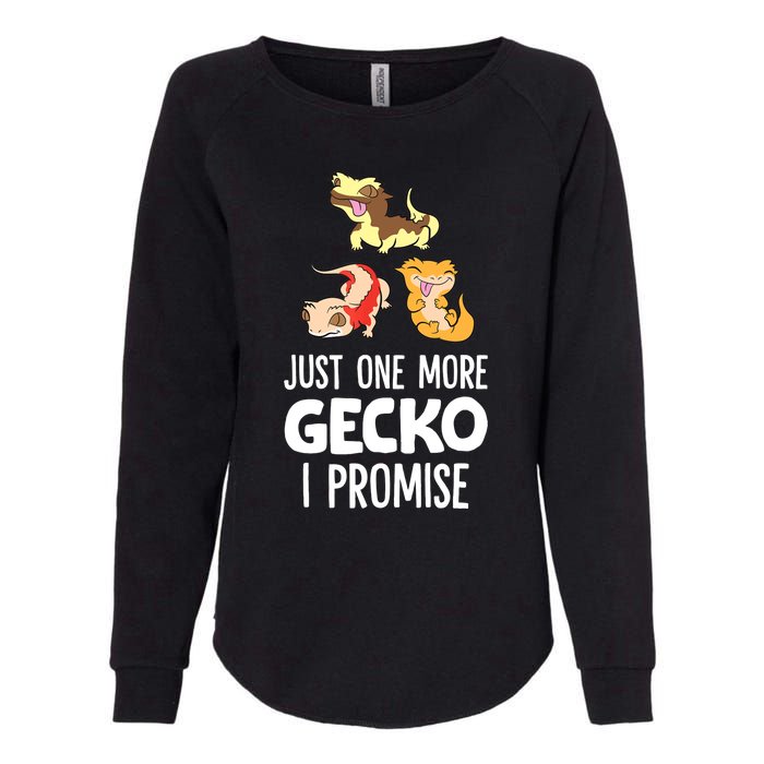 Just One More Crested Gecko I Promise Crested Gecko Owner Womens California Wash Sweatshirt