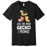 Just One More Crested Gecko I Promise Crested Gecko Owner Premium T-Shirt