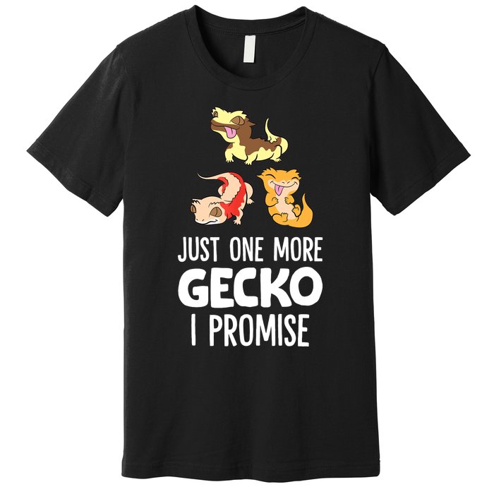 Just One More Crested Gecko I Promise Crested Gecko Owner Premium T-Shirt