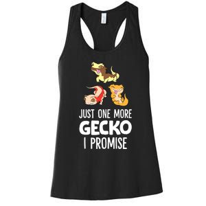 Just One More Crested Gecko I Promise Crested Gecko Owner Women's Racerback Tank