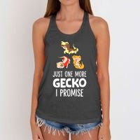 Just One More Crested Gecko I Promise Crested Gecko Owner Women's Knotted Racerback Tank