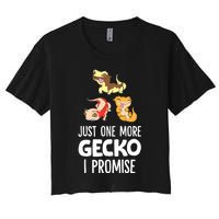 Just One More Crested Gecko I Promise Crested Gecko Owner Women's Crop Top Tee