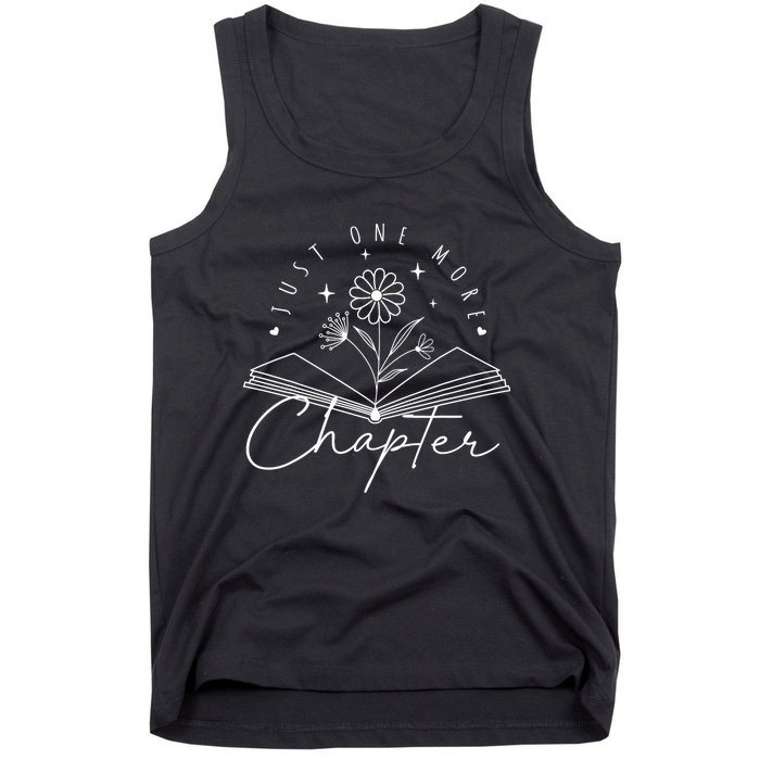 Just One More Chapter Book Club Reading Lover Librarian Tank Top