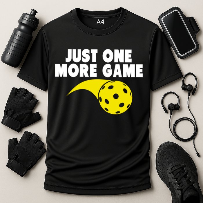 Just One More Game Pickleball Gift Cooling Performance Crew T-Shirt