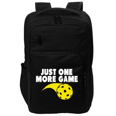 Just One More Game Pickleball Gift Impact Tech Backpack