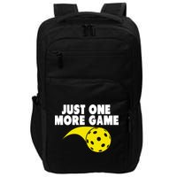 Just One More Game Pickleball Gift Impact Tech Backpack