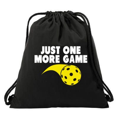 Just One More Game Pickleball Gift Drawstring Bag