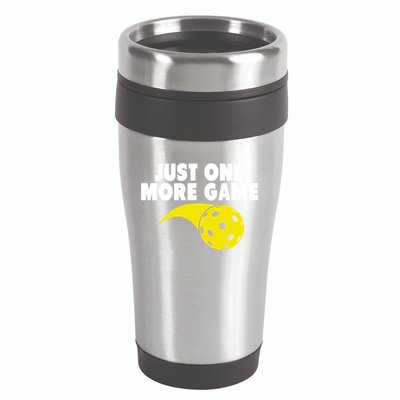 Just One More Game Pickleball Gift 16oz Travel Tumbler