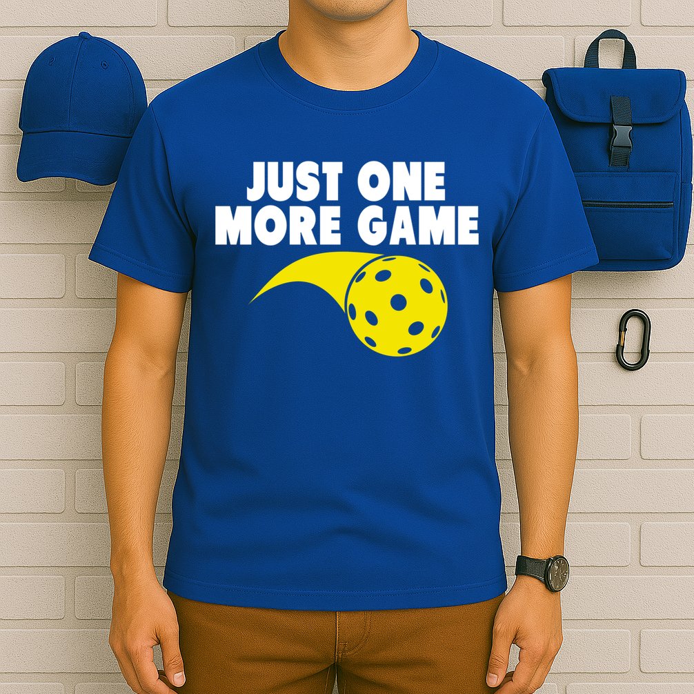 Just One More Game Pickleball Gift T-Shirt