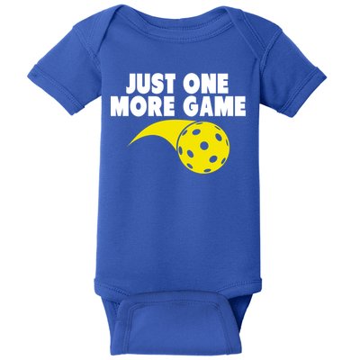 Just One More Game Pickleball Gift Baby Bodysuit