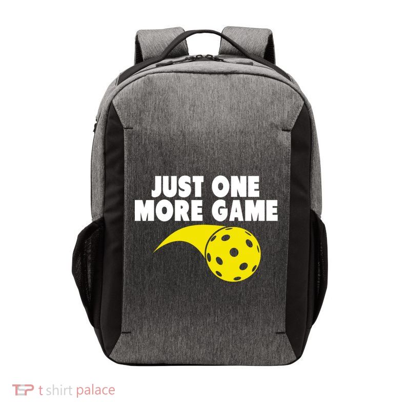 Just One More Game Pickleball Gift Vector Backpack