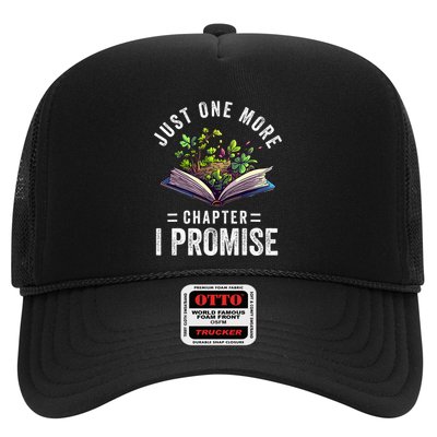 Just One More Chapter I Promise Funny Book Lover Worm Nerd Trucker Hat
