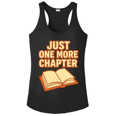 Just One More Chapter Funny Book Lover Ladies PosiCharge Competitor Racerback Tank