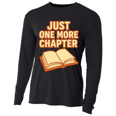 Just One More Chapter Funny Book Lover Cooling Performance Long Sleeve Crew