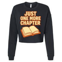 Just One More Chapter Funny Book Lover Cropped Pullover Crew
