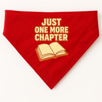 Just One More Chapter Funny Book Lover USA-Made Doggie Bandana