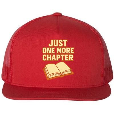 Just One More Chapter Funny Book Lover Flatbill Hat
