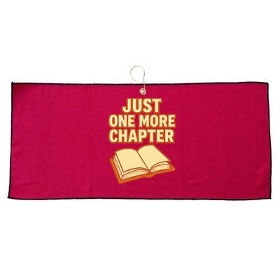 Just One More Chapter Funny Book Lover Large Microfiber Waffle Golf Towel