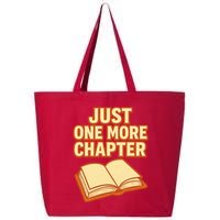 Just One More Chapter Funny Book Lover 25L Jumbo Tote