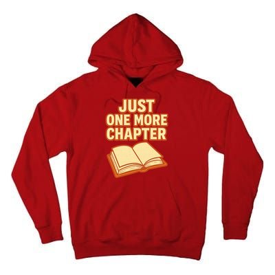 Just One More Chapter Funny Book Lover Tall Hoodie