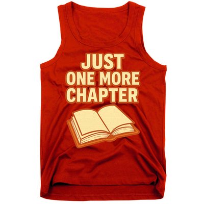 Just One More Chapter Funny Book Lover Tank Top