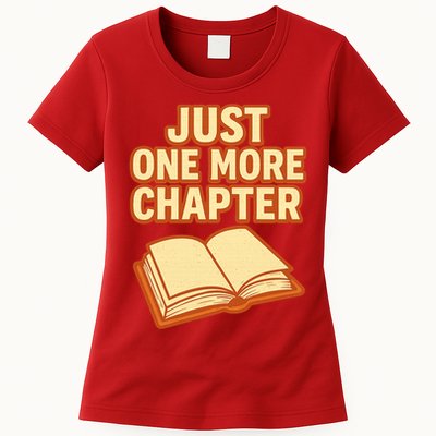 Just One More Chapter Funny Book Lover Womens T-Shirt