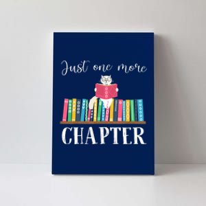 Just One More Chapter, Cat Reading Book, Bookworm Cat HC Canvas