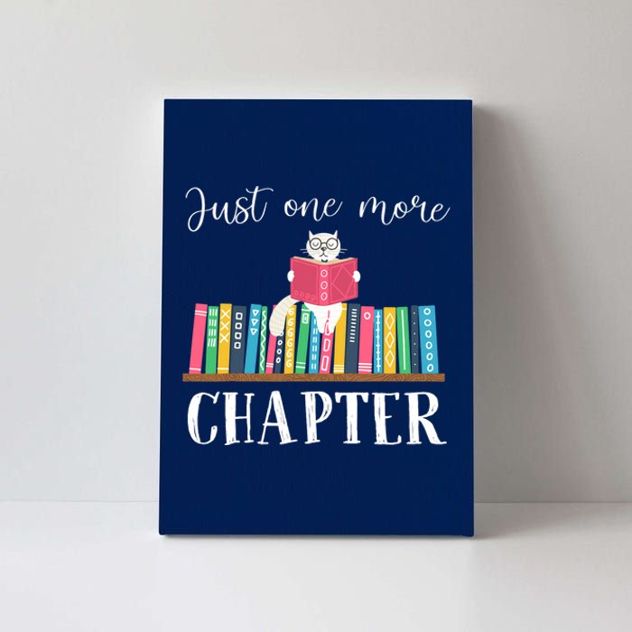 Just One More Chapter, Cat Reading Book, Bookworm Cat HC Canvas