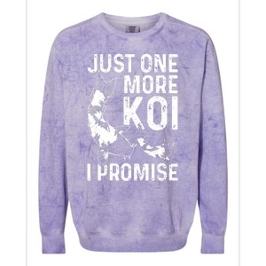 Just One More Koi I Promise Colorblast Crewneck Sweatshirt