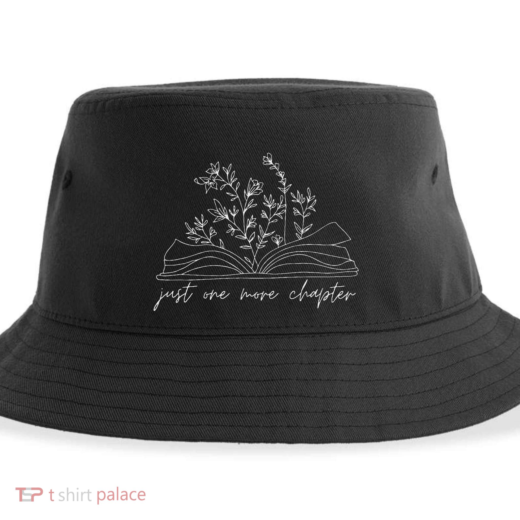 Just One More Chapter Wildflower Book Lover Reading Costume Sustainable Bucket Hat
