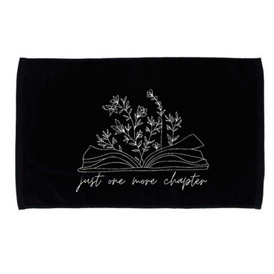Just One More Chapter Wildflower Book Lover Reading Costume Microfiber Hand Towel