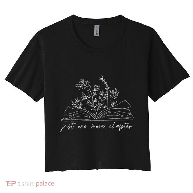 Just One More Chapter Wildflower Book Lover Reading Costume Crop Top