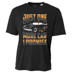 Just One More Car I Promise Funny Gift For Car Lovers Cooling Performance Crew T-Shirt