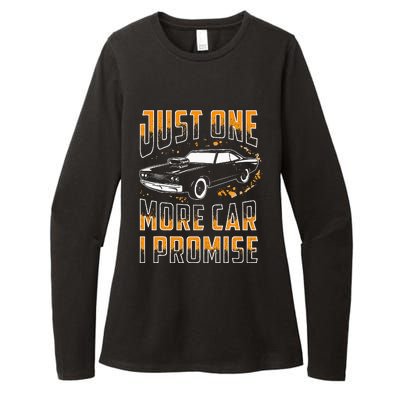 Just One More Car I Promise Funny Gift For Car Lovers Womens CVC Long Sleeve Shirt