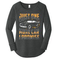 Just One More Car I Promise Funny Gift For Car Lovers Women's Perfect Tri Tunic Long Sleeve Shirt