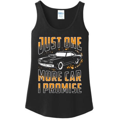 Just One More Car I Promise Funny Gift For Car Lovers Ladies Essential Tank