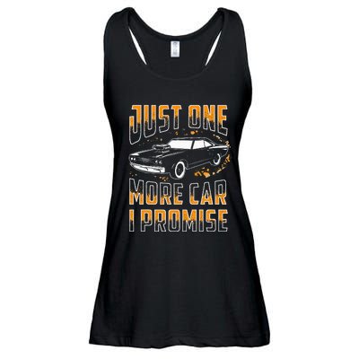 Just One More Car I Promise Funny Gift For Car Lovers Ladies Essential Flowy Tank