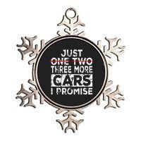 Just One More Car I Promise Mechanic Gift Car Lover Garage Metallic Star Ornament