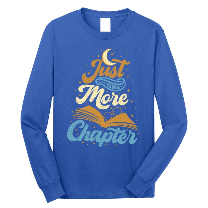 Just One More Chapter Funny Book Lover Reading Librarian Meaningful Gift Long Sleeve Shirt