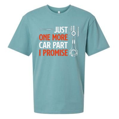 Just One More Car Part I Promise Car Enthusiast Gift Sueded Cloud Jersey T-Shirt