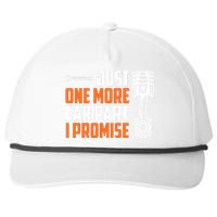 Just One More Car Part I Promise Snapback Five-Panel Rope Hat