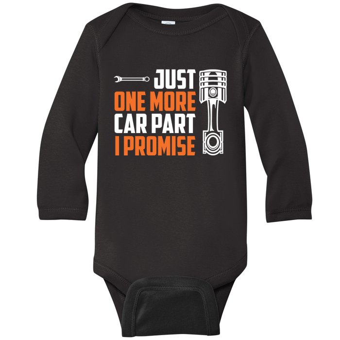 Just One More Car Part I Promise Baby Long Sleeve Bodysuit