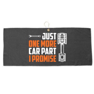 Just One More Car Part I Promise Large Microfiber Waffle Golf Towel