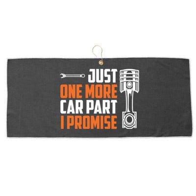 Just One More Car Part I Promise Large Microfiber Waffle Golf Towel