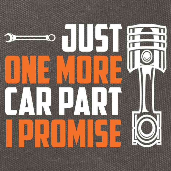 Just One More Car Part I Promise Cotton Canvas Backpack